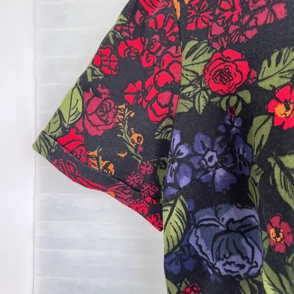 Lucy and Yak Womens Ragan Cotton Jumpsuit Maria Print Size 16 Tall Funky Cottage - Picture 6 of 9